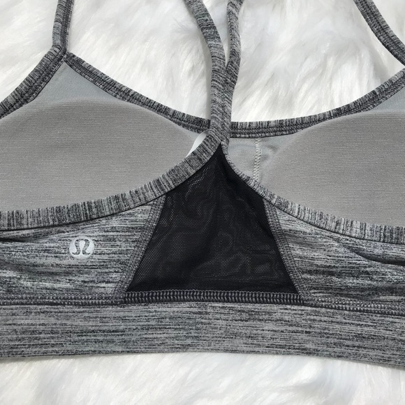 NWT LULULEMON FLOW Y BRA IV GREY space dye top - Picture 5 of 7